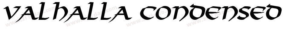 Valhalla Condensed Italic字体转换